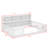 Floor Bed With Side Bookcase,Shelves,Guardrails-896912659