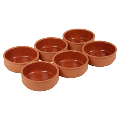 Urbn-Living Round Ceramic 6 Piece Ramekin / Soufflé Dish Bakeware Set
