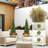 Artificial Trees,Fake Cedar Topiary Tree Outdor, Fake Cypress Trees For Home Decor Set Of 2-110257939