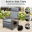 Chaise de patio inclinable avec coussins-457597681