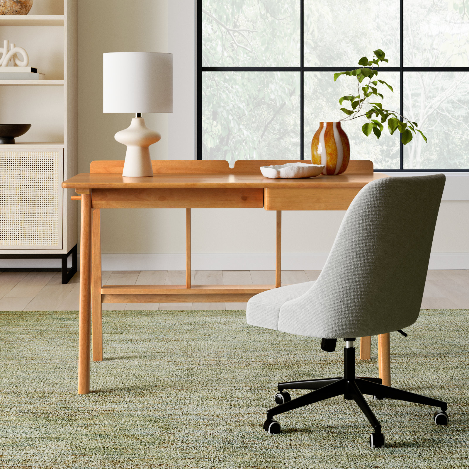 Kea Wood Desk, 30" H x 47" W x 23.5" D