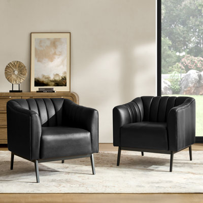 Fauteuil en similicuir de 27,5 po Yeilyn