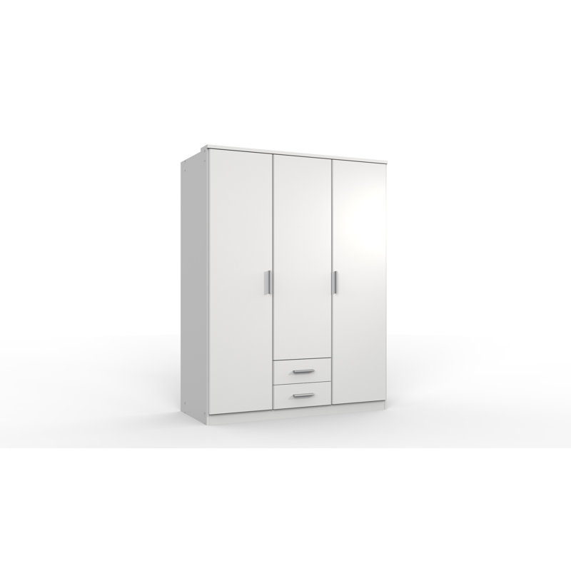Pablo 3 Door Wardrobe, White