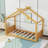 Wood House Floor Bed With Slats-376006406-376006405