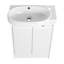Meuble-lavabo autoportant sophistiqué avec lavabo pratique et portes à fermeture douce-109063831