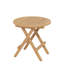 Table d'appoint ronde en teck pour terrasse