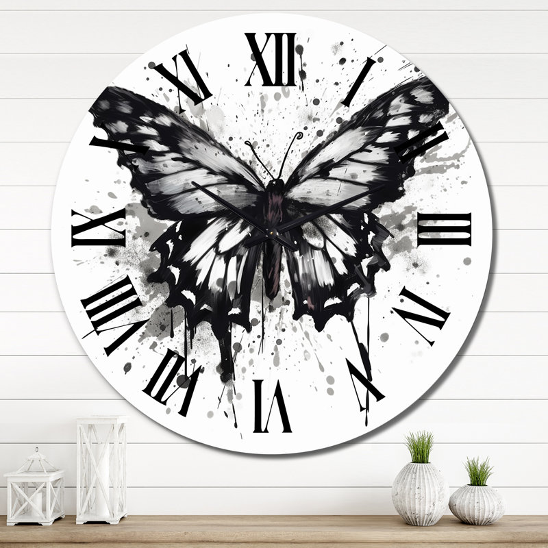 Horloge murale papillon, Très grand