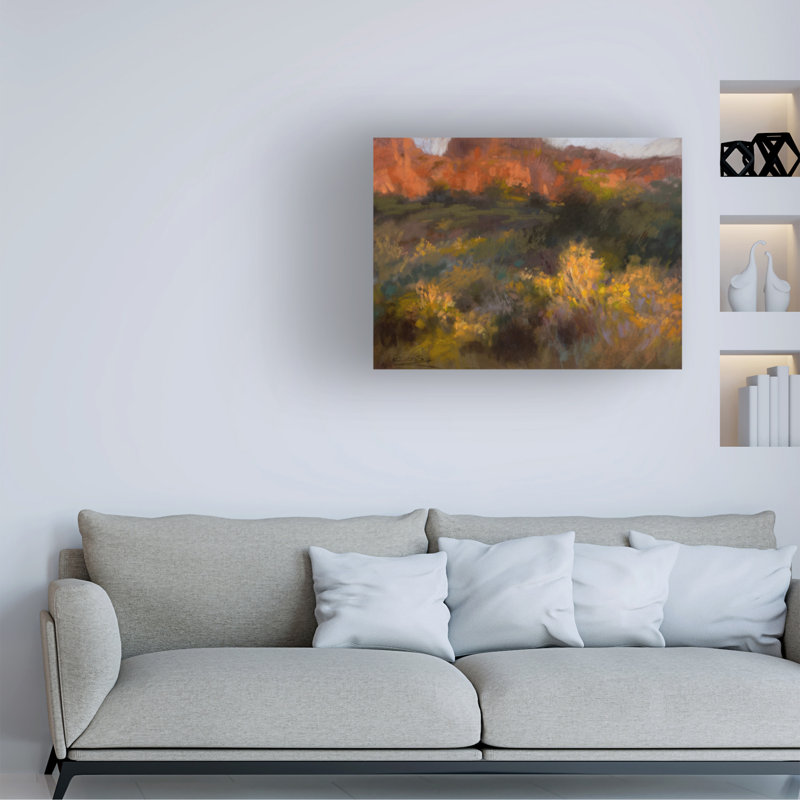 Art sur toile «bolologic» par Christine Debrosky, H 18 po x l 24 po