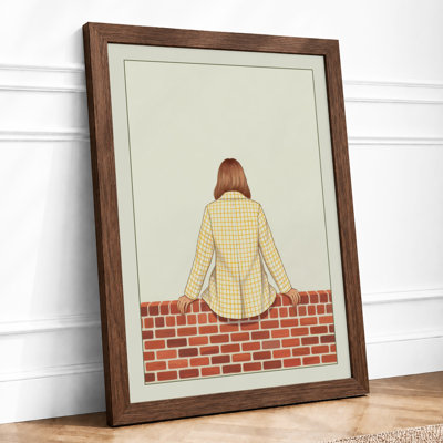Solitary Perch Modern - Framed Print