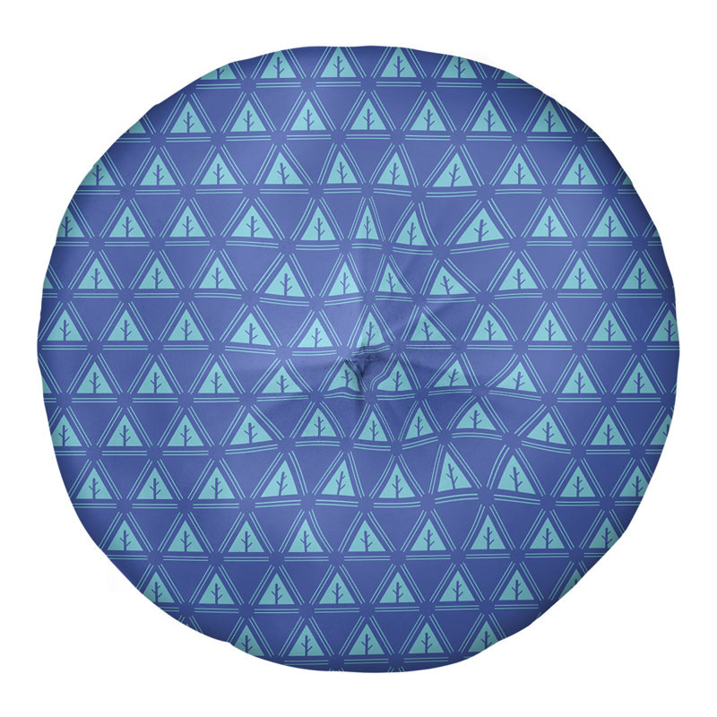 Coussin Theo Nath, 26 po x 26 po, Bleu / bleu sarcelle