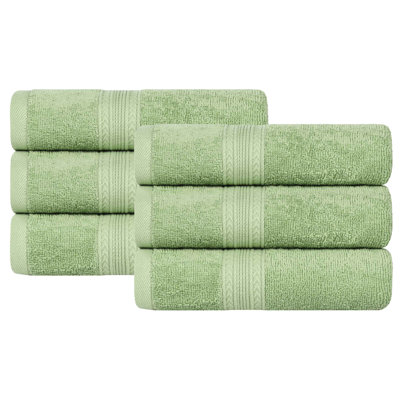Hannu 450 GSM Eco-Friendly 100% Ringspun Sustainable Cotton Solid Hand Towel Set