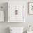 Arapahoe Removable Two-Door Wall Over the Toilet Bathroom Storage Cabinet with Adjustable Shelves