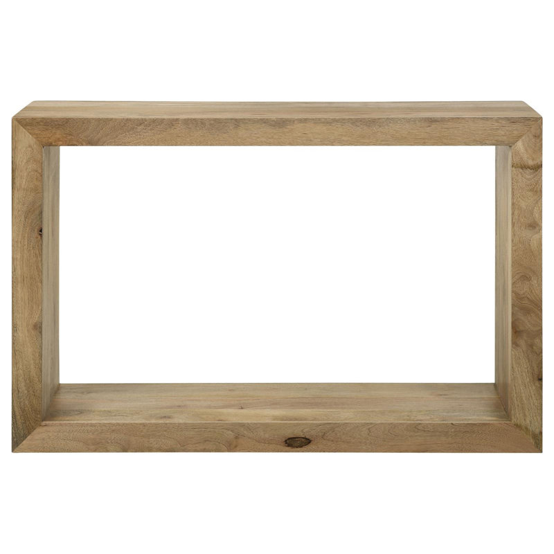 Rectangular Solid Wood Sofa Table Natural