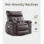Fauteuil inclinable surdimensionné 37,4 po en polyuréthane avec rembourrage en éponge 1,5X-1685954393