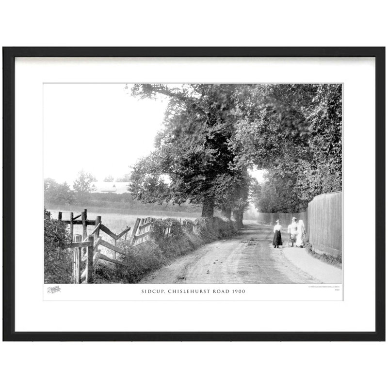 Sidcup, Chislehurst Road 1900 by Francis Frith - Single Picture Frame Print, 40cm H x 50cm W x 2.3cm D