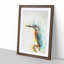 Perched Kingfisher in Abstract - Picture Frame Painting Print-55582880-55582879
