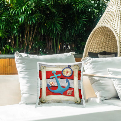 Coussin décoratif rayé intérieur / extérieur