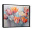 Minimalisme, tulipes rouges et grises sur toile-97030343-97030342