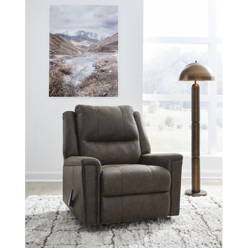 Leola Rocker Recliner, Dark Gray