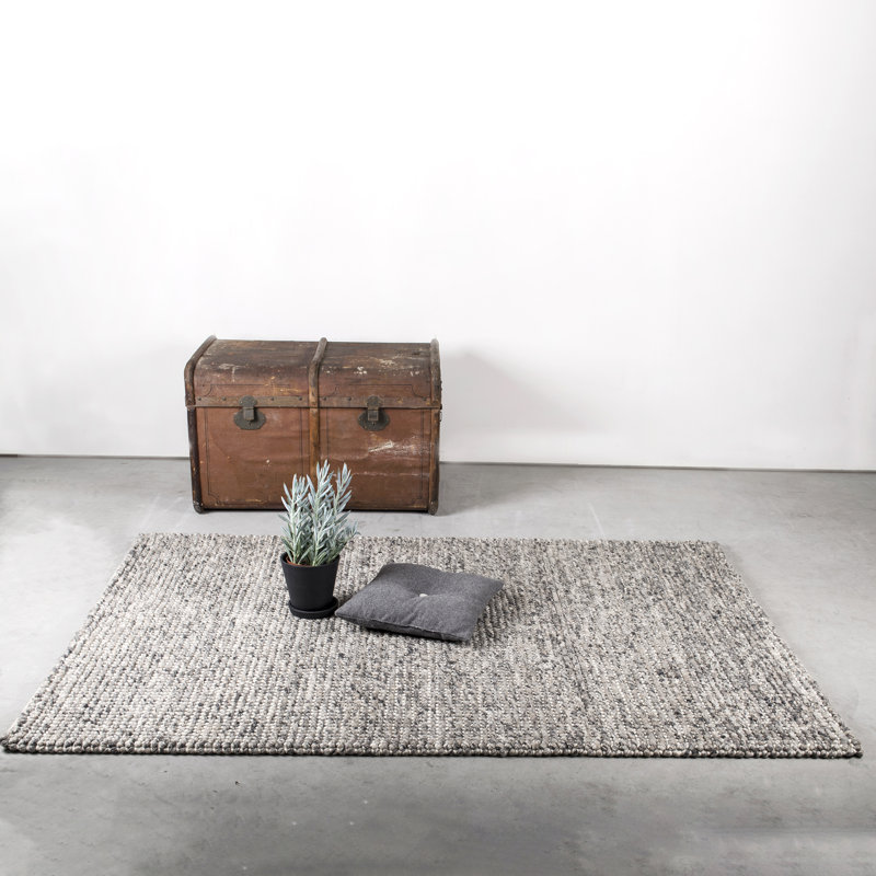 Gruver Hand Woven Grey Indoor Rug, Rectangle 200 x 290cm