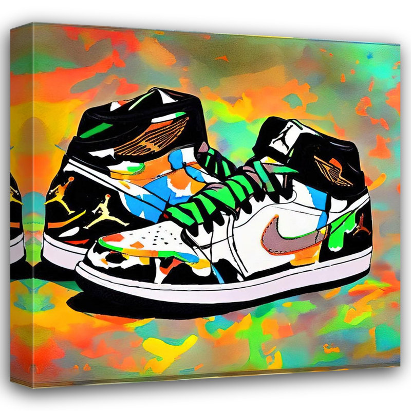 «Air Jordan 15» par Stephen Chambers, impression sur toile tendue, L 30 po x H 30 po