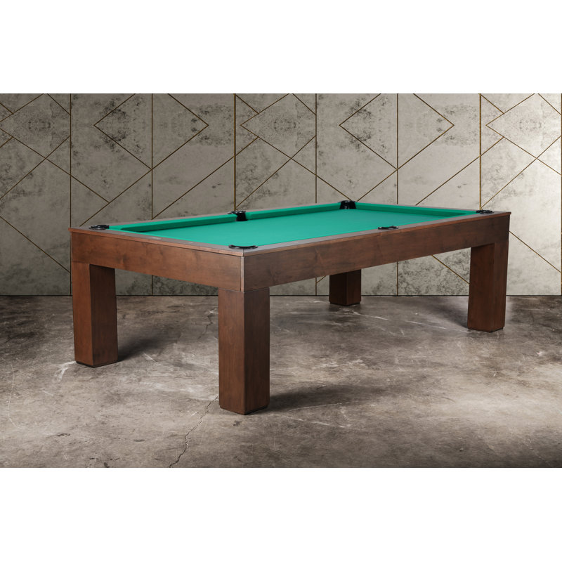 Paula Parsons Pool Table In Antique Coffee With Professional Installation Included, 32.5" H x 101" L x 57" W