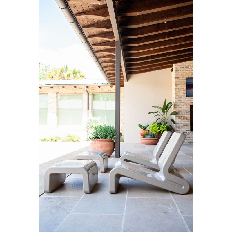 Line Outdoor Ottoman, Sandstone