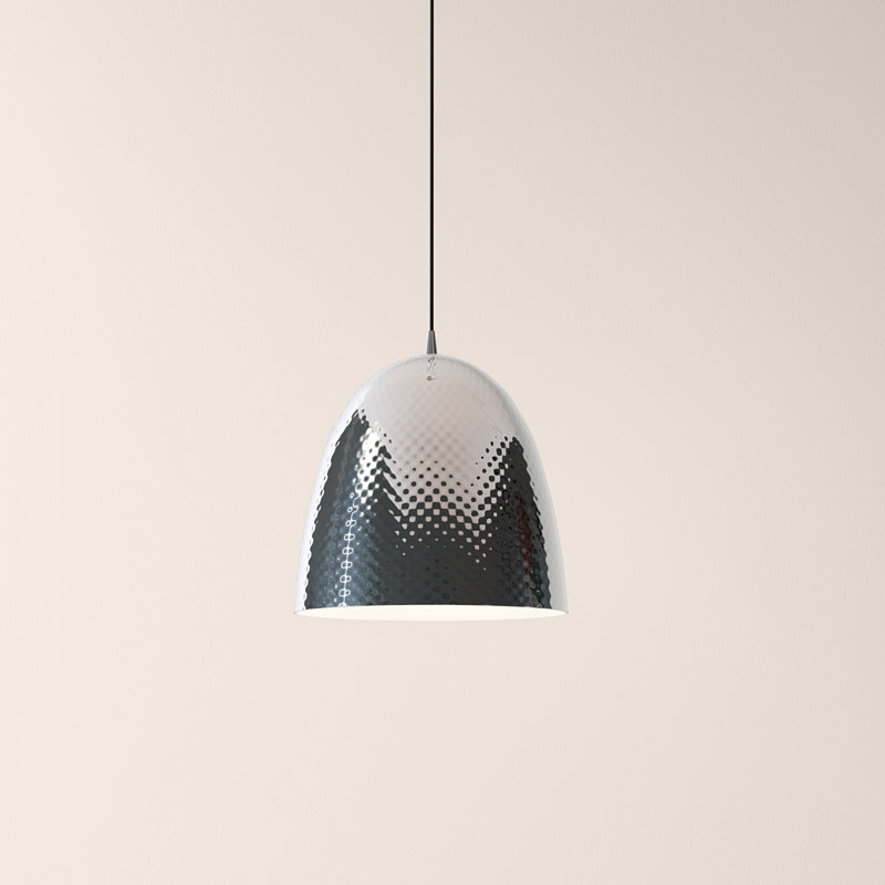 Assam 1 - Light Dome Pendant, Nickel / Matt Nickel