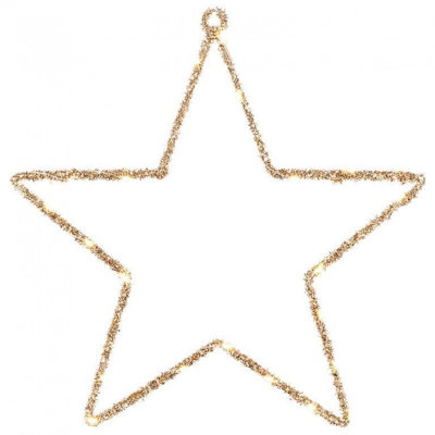 Tinsel Star With 30 Micro Led