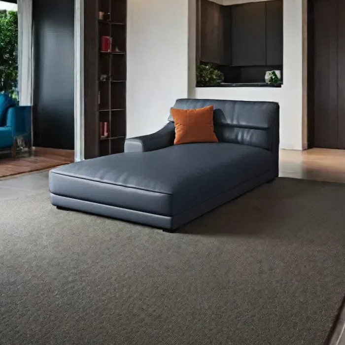 Méridienne simple Fashion Home, Accoudoir à droite (vu de face), Bleu brumeux, Printemps / éponge