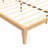 Mid-Century Bamboo Wood Platform Bed-2121345620-2121345623