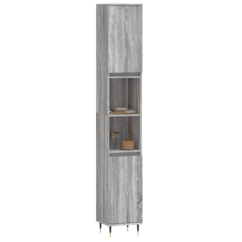 Bathroom Cabinet, Grey Sonoma