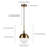 Caillin 1 - Light Brass Single Pendant-152244963