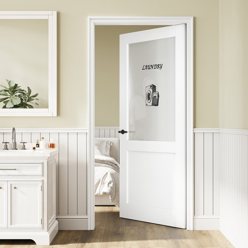 Porte standard en bois manufacturé massif, 36 po x 96 po