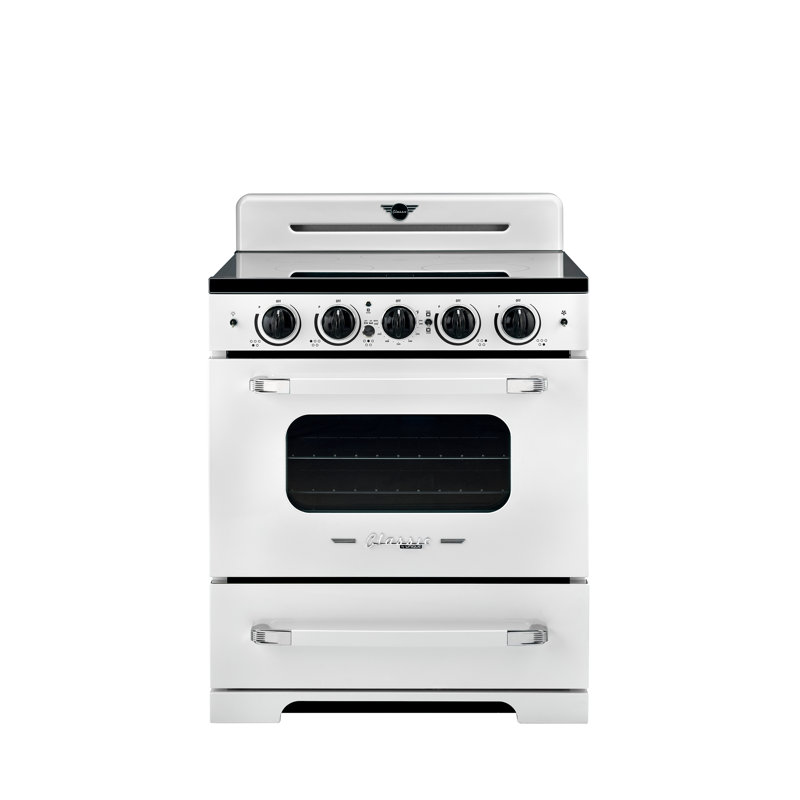 Cuisinière à induction 30 pi Unique, Blanc