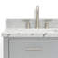Macolm 73'' Double Bathroom Vanity with Carrara Marble Top-1470625440-1470625441-1410589062