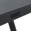 Glass Top Metal Base Writing Desk