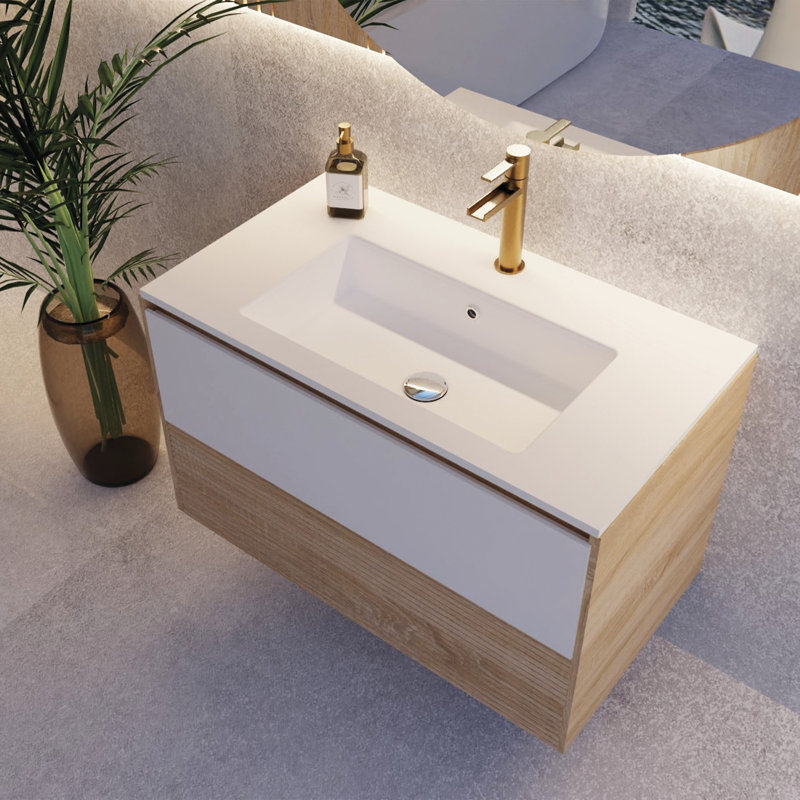 Bathroom Vanity Cabinet CODE Collection by DAX, White, 48" W