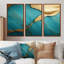 Toucher d'or sur agate turquoise - ensemble de décorations murales en marbre-1053506105-1053506110
