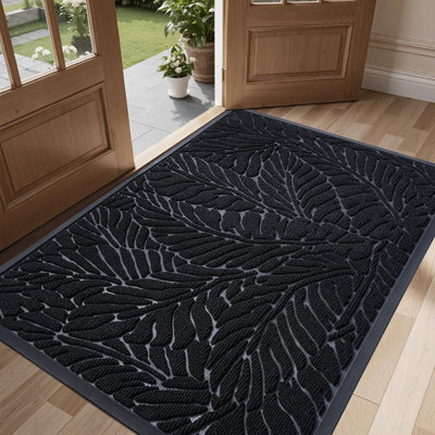 Personalizable Non-Slip Floral Outdoor Doormat