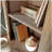 Hutch with Adjustable Shelves, Brown finish
