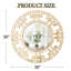 Miroir mural rond avec cadre en verre biseauté-1293681341