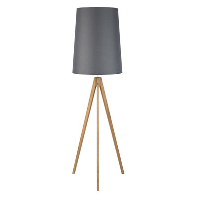 Averardo 177cm Wood Tripod Floor Lamp