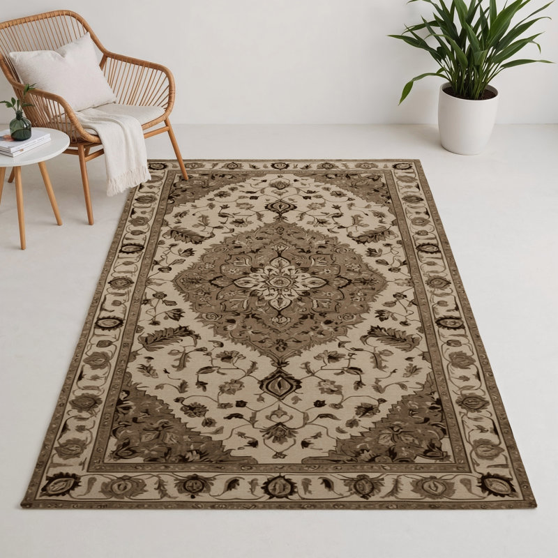 Tapis d'intérieur et d'extérieur Tabriz, Rectangle 5 pi x 7 pi