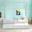 Structure de lit en bois massif avec lit gigogne simple pour plus de chaleur, sans sommier tapissier-237469866-237469868