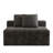 47" Middle Loveseat, Compression Sectional Sofa Compenont, Black Corduroy-97493517