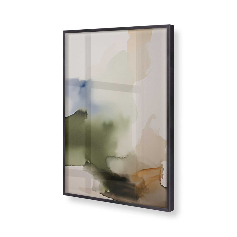 «Tranquil Eearth Reverie I», reproduction, Cadre en zinc patiné, 15.25" H x 12.25" W