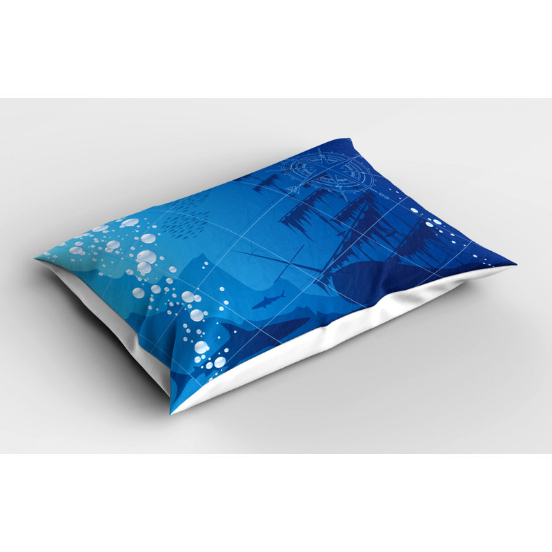 Shark Polyester Sham Set, Twin