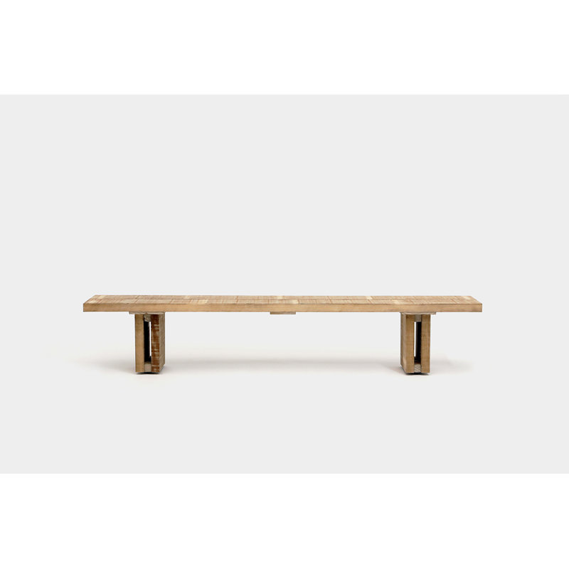 Occidental Outdoor Dining Bench, 18" H x 144" W x 16" D