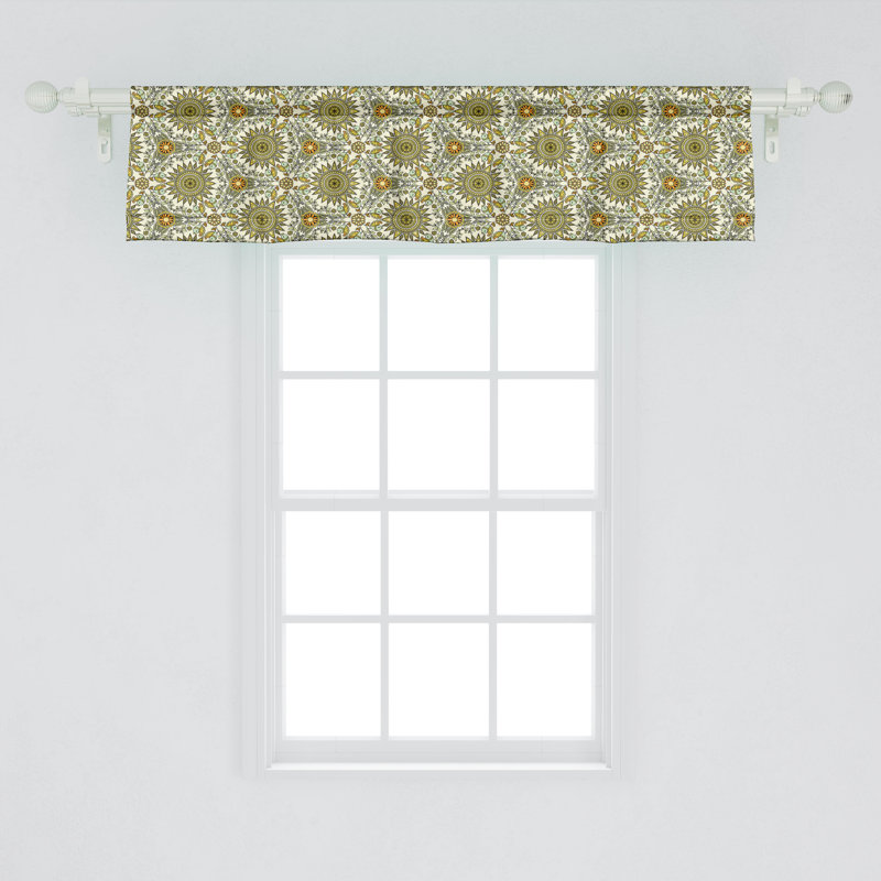 Ensemble de 2 cantonnières et mandala Ambesonne, L 54 po x L 12 po